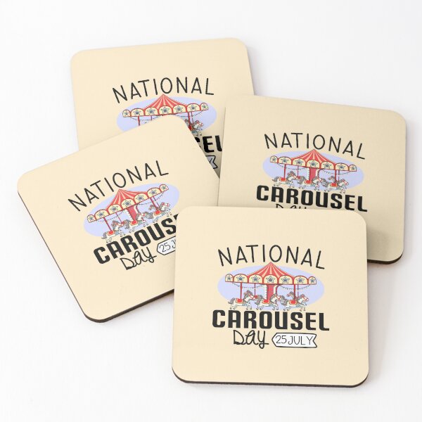 Item preview, 25 July National Carousel Day - Wacky Holidays designed and sold by ChemicalXShop.
