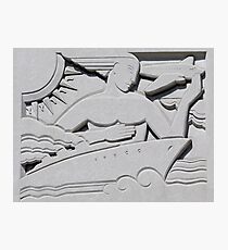 Art Deco Architectural Detail, Providence, Rhode Island Photographic Print