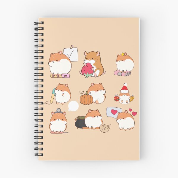 Item preview, group of kawaii hamster stickers designed and sold by anandsiva2703.