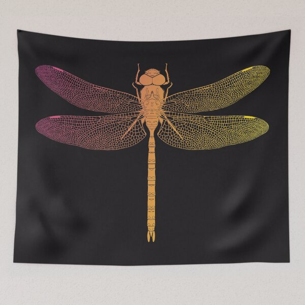 Item preview, Synthwave Dragonfly Gradient Retro 80s Aesthetic Vector designed and sold by FAawRay.