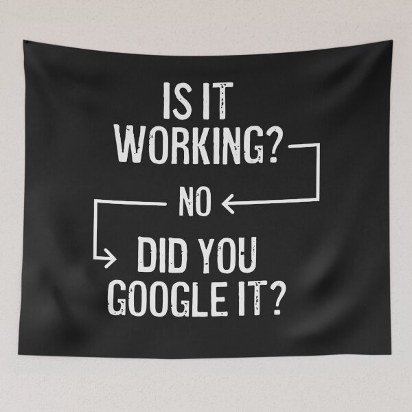 Item preview, Did You Google It? Programmer Humor flowchart designed and sold by Code  Monkeys.