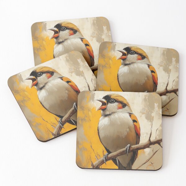 Item preview, Stunning Goldfinch bird Painting for Home & Office designed and sold by LazyOwlStore.