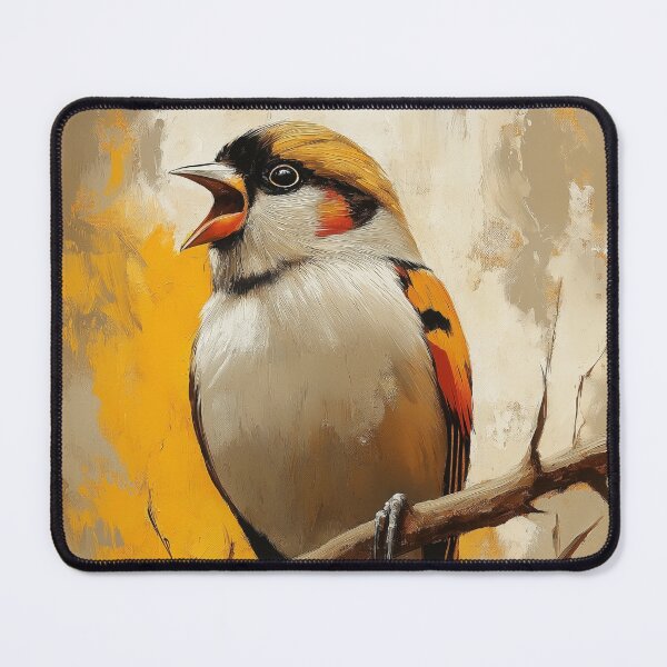 Item preview, Stunning Goldfinch bird Painting for Home & Office designed and sold by LazyOwlStore.