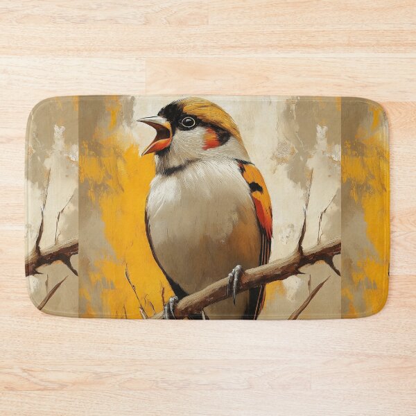 Item preview, Stunning Goldfinch bird Painting for Home & Office designed and sold by LazyOwlStore.