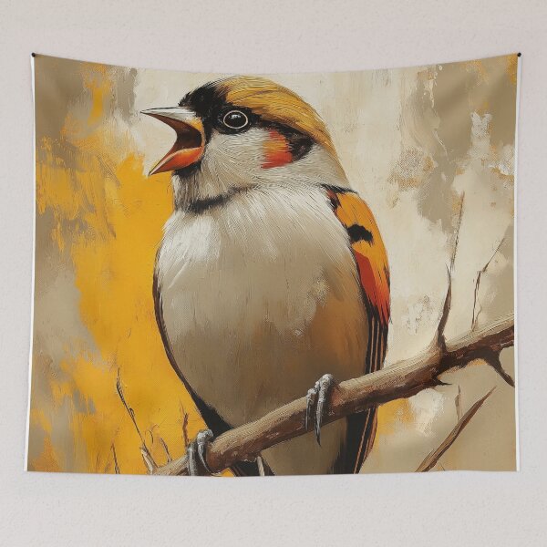 Item preview, Stunning Goldfinch bird Painting for Home & Office designed and sold by LazyOwlStore.