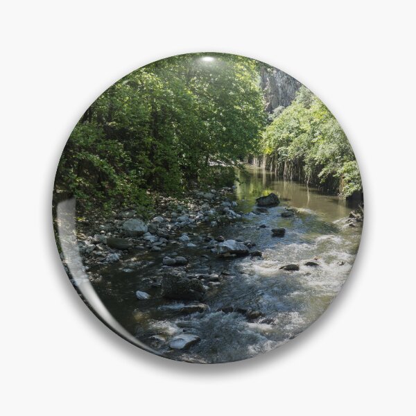 Item preview, Sunny Summer View of a Mountain River Gorge designed and sold by Georgia Mizuleva.