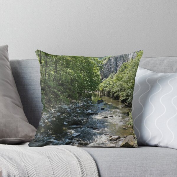 Item preview, Sunny Summer View of a Mountain River Gorge designed and sold by Georgia Mizuleva.