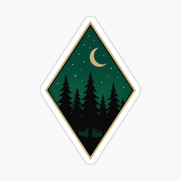 Item preview, Dark night sky in the forest designed and sold by Phanteom.