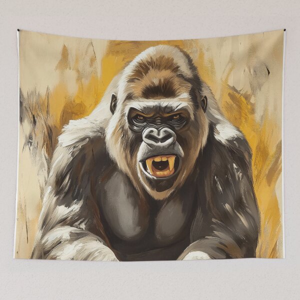 Item preview, Stunning Gorilla Painting for Home & Office designed and sold by LazyOwlStore.