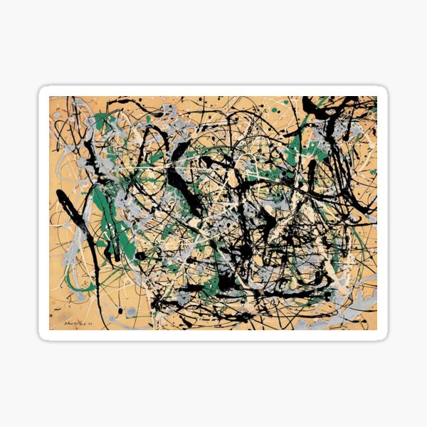 Vista previa del artículo con la obra «Jackson Pollock», diseñado y vendido por BadRadishey.
