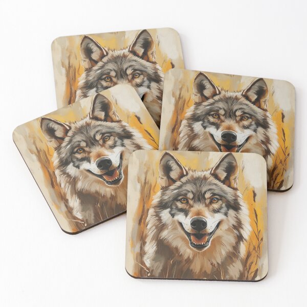 Item preview, Stunning Wolf Painting for Home & Office designed and sold by LazyOwlStore.