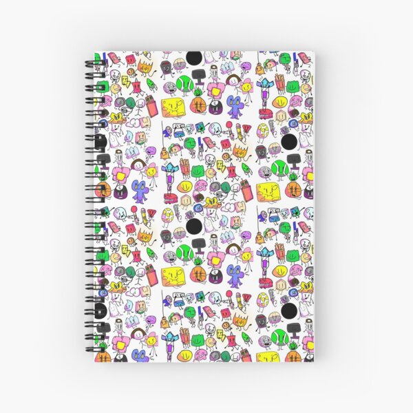 Bfb characters Spiral Notebook