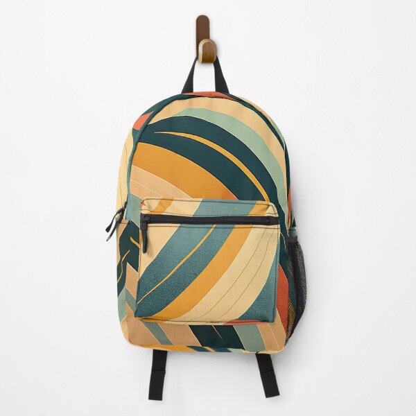 Item preview, Abstract Art Deco — retro-inspired curves and warm palette designed and sold by Becky-Poppins.