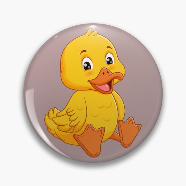 Item preview, cute cartton duck sitting post sticker designed and sold by anandsiva2703.
