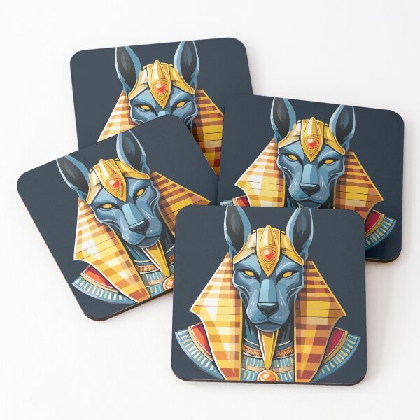 Item preview, Anubis Print – Jewel-Embellished God – Bold Home Decor – Mystical Authority designed and sold by NebulaXion.