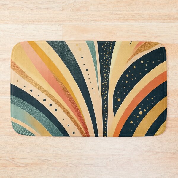 Item preview, Abstract Art Deco — retro-inspired curves and warm palette 2 designed and sold by Becky-Poppins.