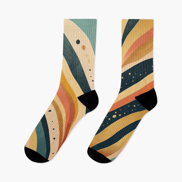 Item preview, Abstract Art Deco — retro-inspired curves and warm palette 2 designed and sold by Becky-Poppins.
