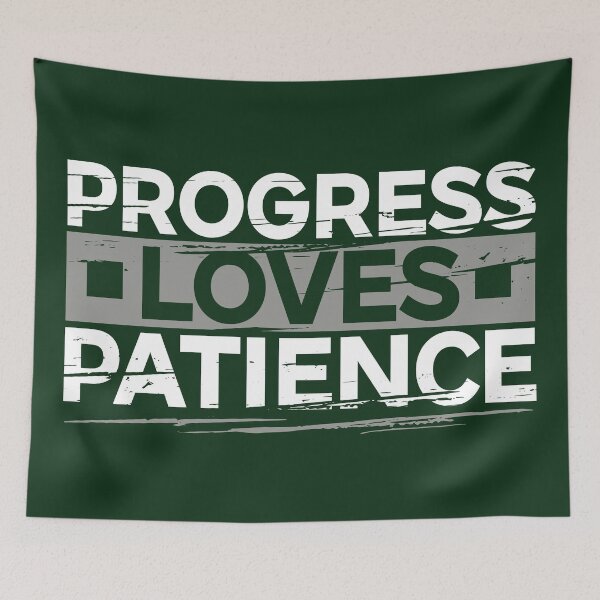 Item preview, Progress Loves Patience Motivation Gift designed and sold by Plant On Demand.