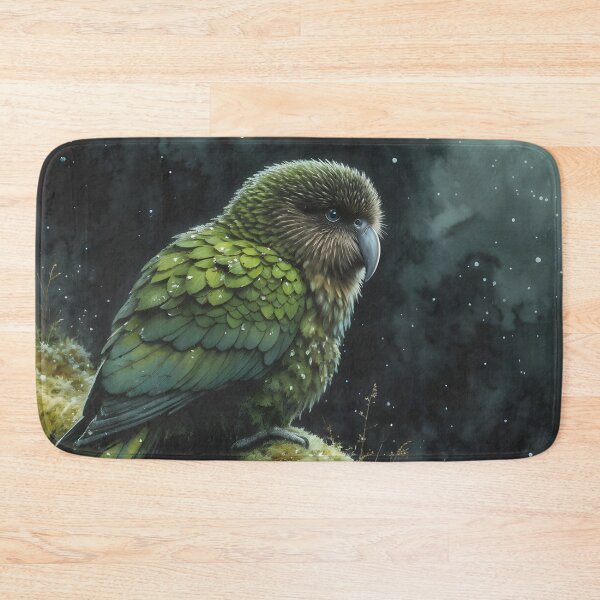 Item preview, Kakapo on Mossy Branch designed and sold by RubisLeaf.