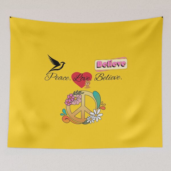 Item preview, Peace. Love. Believe designed and sold by AlphaKids33.