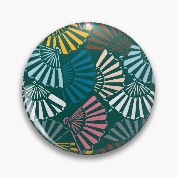Item preview, Japanese hand fans - seamless vintage pattern designed and sold by Japan Design Prints.