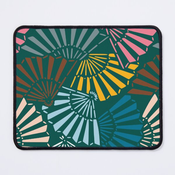 Item preview, Japanese hand fans - seamless vintage pattern designed and sold by Japan Design Prints.
