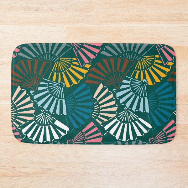 Item preview, Japanese hand fans - seamless vintage pattern designed and sold by Japan Design Prints.