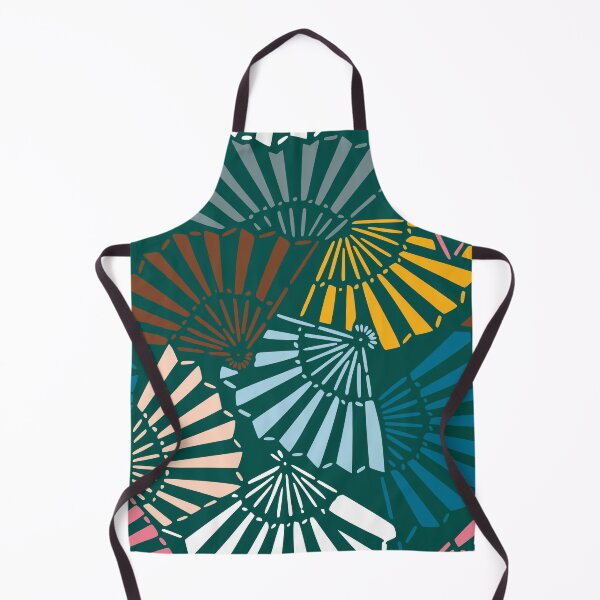 Item preview, Japanese hand fans - seamless vintage pattern designed and sold by Japan Design Prints.