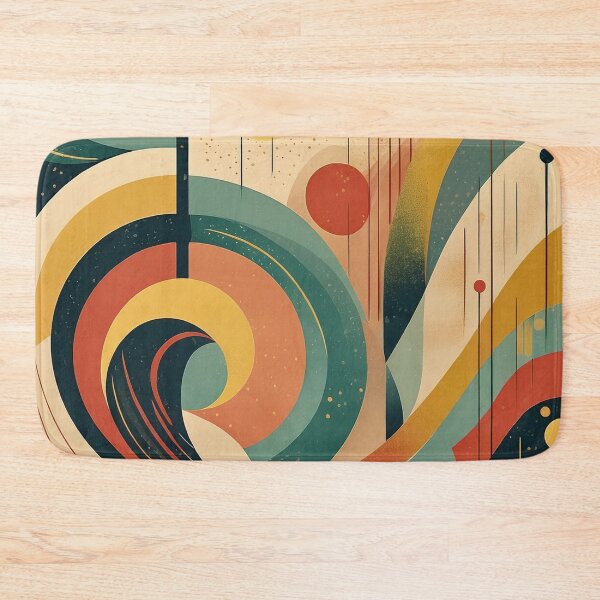 Item preview, Abstract Art Deco — retro-inspired curves and warm palette 3 designed and sold by Becky-Poppins.
