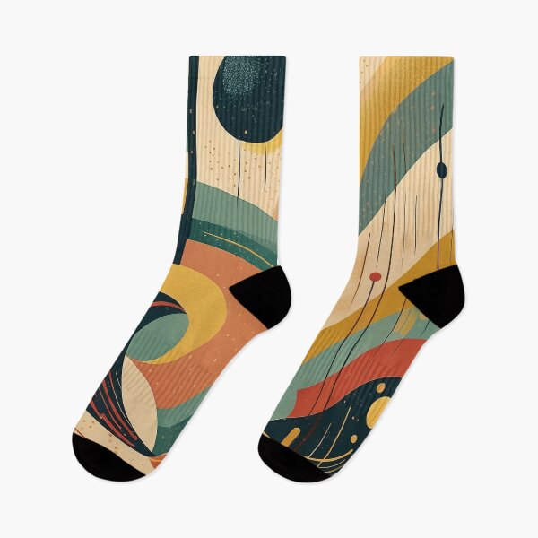 Item preview, Abstract Art Deco — retro-inspired curves and warm palette 3 designed and sold by Becky-Poppins.