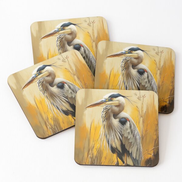 Item preview, Stunning Heron bird Painting for Home & Office designed and sold by LazyOwlStore.