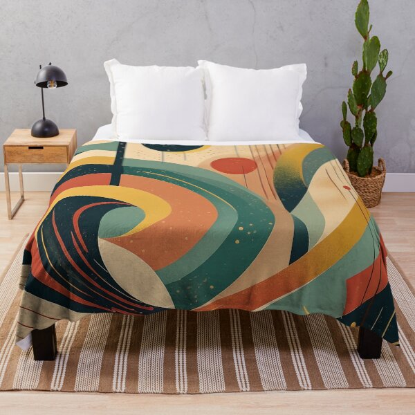 Item preview, Abstract Art Deco — retro-inspired curves and warm palette 3 designed and sold by Becky-Poppins.