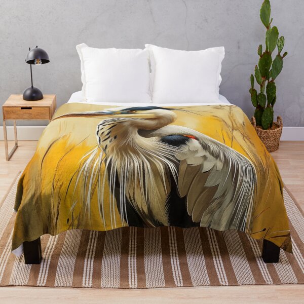 Item preview, Stunning Heron bird Painting for Home & Office designed and sold by LazyOwlStore.