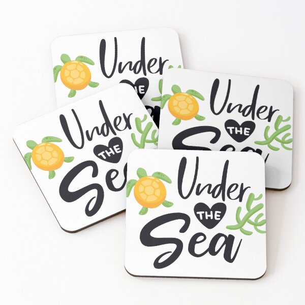 Item preview, Let the Sea Set You Free – Under the Sea – Cute Sea Turtle & Script Ocean DesignOcean Quote with Nautical Elements designed and sold by TeesHearts100.