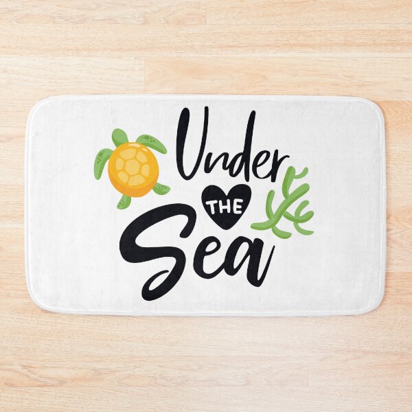 Item preview, Let the Sea Set You Free – Under the Sea – Cute Sea Turtle & Script Ocean DesignOcean Quote with Nautical Elements designed and sold by TeesHearts100.