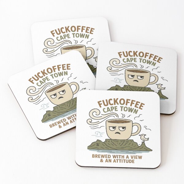 Item preview, Fuckoffee Cape Town — For the Caffeine Addict Who Says I Love Coffee With Attitude designed and sold by Globalcitytees.