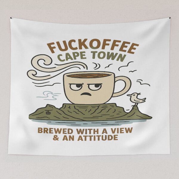 Item preview, Fuckoffee Cape Town — For the Caffeine Addict Who Says I Love Coffee With Attitude designed and sold by Globalcitytees.