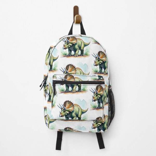 Item preview, Triceratops Dinosaur watercolor art painting designed and sold by Vintage Designs +.