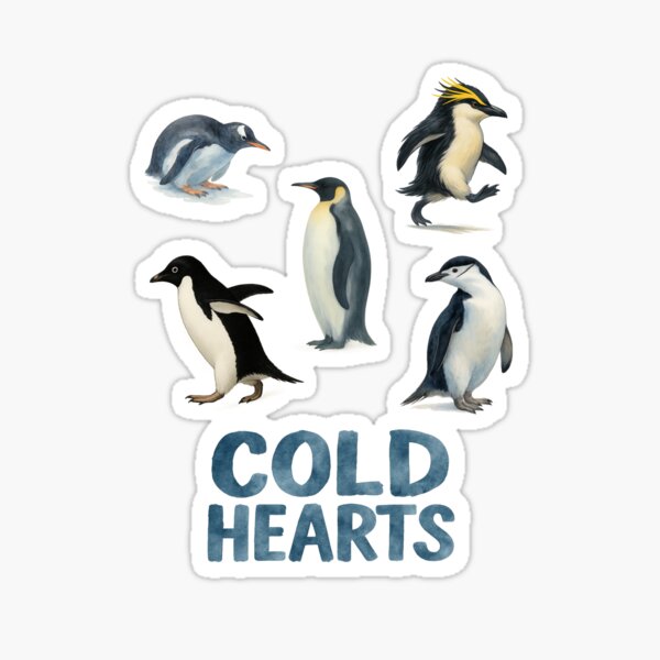 Item preview, Cold Hearts Penguins designed and sold by KuLeo.