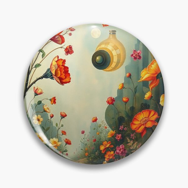 Item preview, A Beautiful steampunk Flower Garden painting inspired by Gustav Klimt designed and sold by Vintage Designs +.