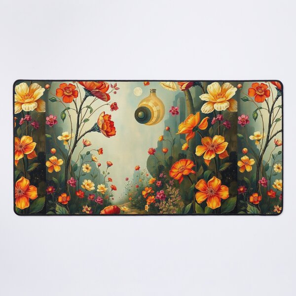 Item preview, A Beautiful steampunk Flower Garden painting inspired by Gustav Klimt designed and sold by Vintage Designs +.