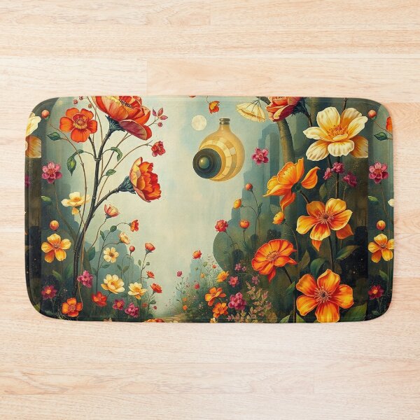 Item preview, A Beautiful steampunk Flower Garden painting inspired by Gustav Klimt designed and sold by Vintage Designs +.
