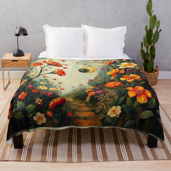 Item preview, A Beautiful steampunk Flower Garden painting inspired by Gustav Klimt designed and sold by Vintage Designs +.