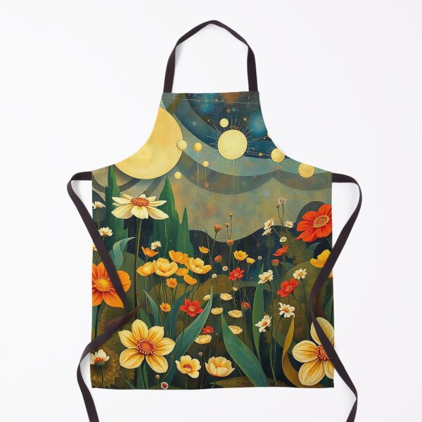 Item preview, A Beautiful steampunk Flower Garden painting inspired by Gustav Klimt designed and sold by Vintage Designs +.
