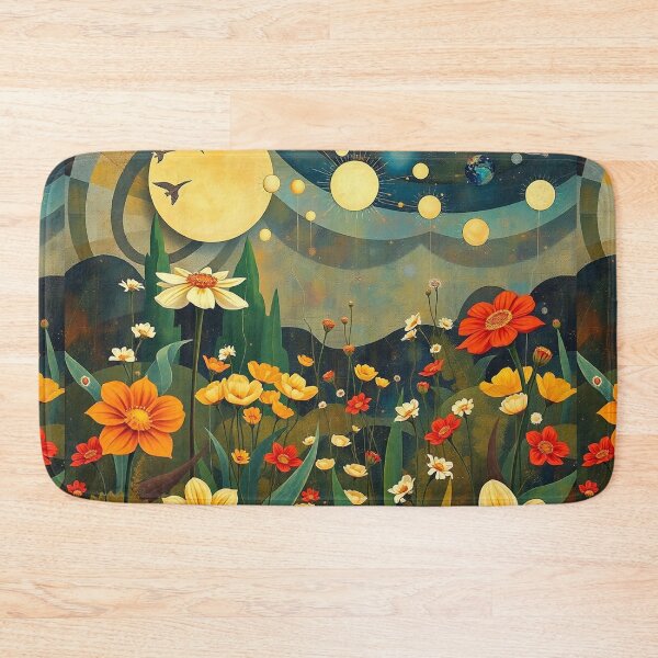 Item preview, A Beautiful steampunk Flower Garden painting inspired by Gustav Klimt designed and sold by Vintage Designs +.