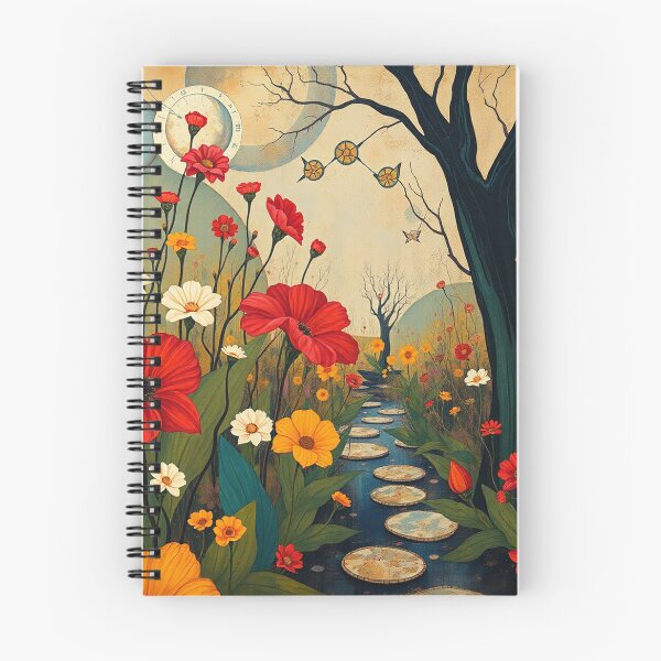 Item preview, A Beautiful steampunk Flower Garden painting inspired by Gustav Klimt designed and sold by Vintage Designs +.