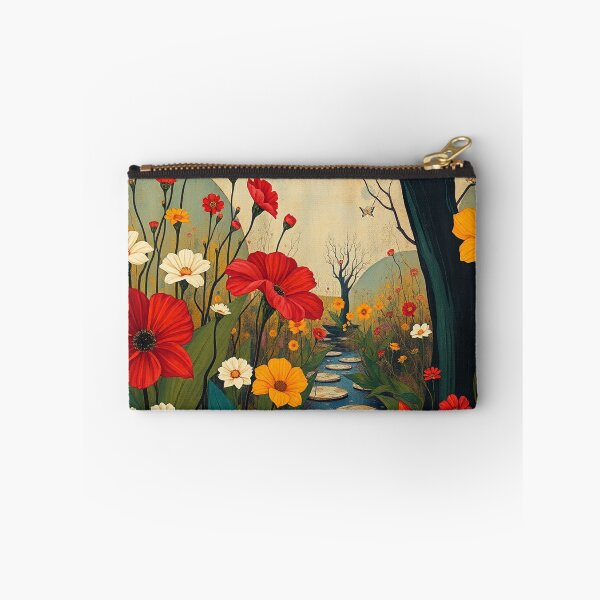 Item preview, A Beautiful steampunk Flower Garden painting inspired by Gustav Klimt designed and sold by Vintage Designs +.