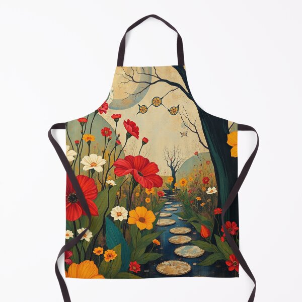 Item preview, A Beautiful steampunk Flower Garden painting inspired by Gustav Klimt designed and sold by Vintage Designs +.