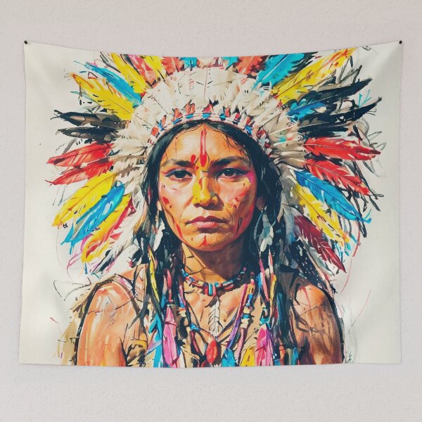 Item preview, Native Woman Art designed and sold by Maioriz.