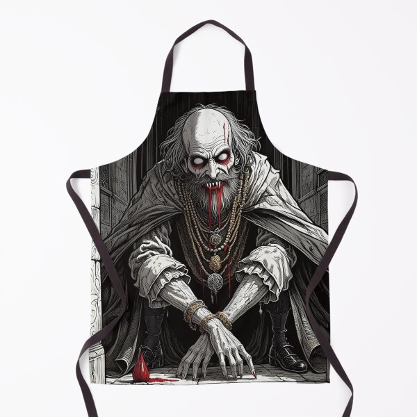 Item preview, blood soaked horrific Evil vampire lord of death staring at you designed and sold by Vintage Designs +.